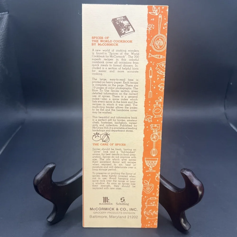 VTG McCormick Schilling COOKING MAGIC with Herbs Spices FOLDOUT BROCHURE (1969)